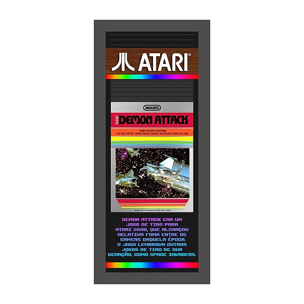 QUADRO DE METAL P - DEMON ATTACK