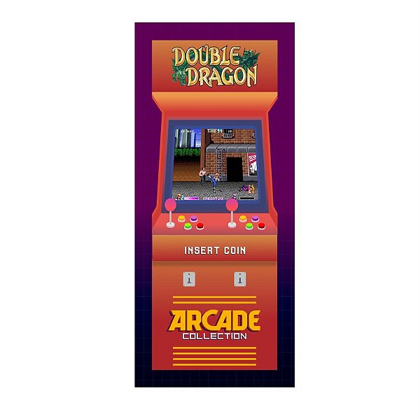 QUADRO DE METAL P - DOUBLE DRAGON