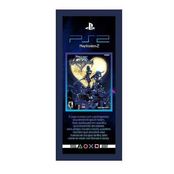 QUADRO DE METAL P - KINGDOM HEARTS