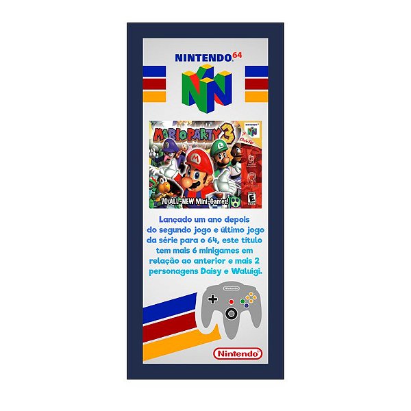 QUADRO DE METAL P - MARIO PARTY 3