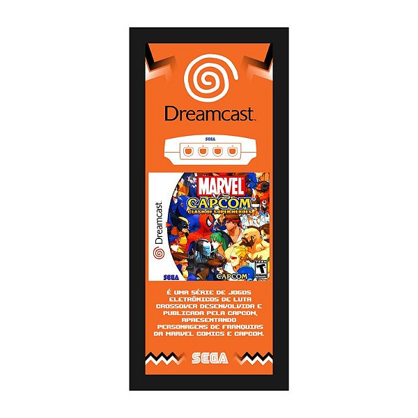 QUADRO DE METAL P - MARVEL VS CAPCOM