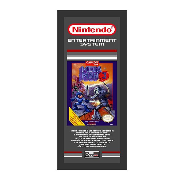 QUADRO DE METAL P - MEGA MAN 3