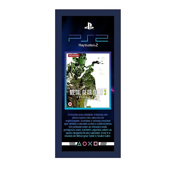 QUADRO DE METAL P - METAL GEAR SOLID 3