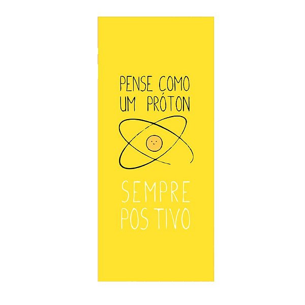 QUADRO DE METAL P - PENSE COMO UM PROTON