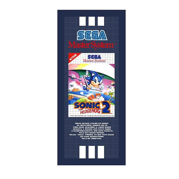 QUADRO DE METAL P - SONIC THE HEDGEHOG 2