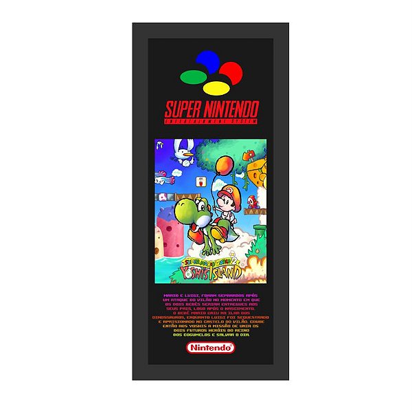QUADRO DE METAL P - SUPER MARIO WORLD 2