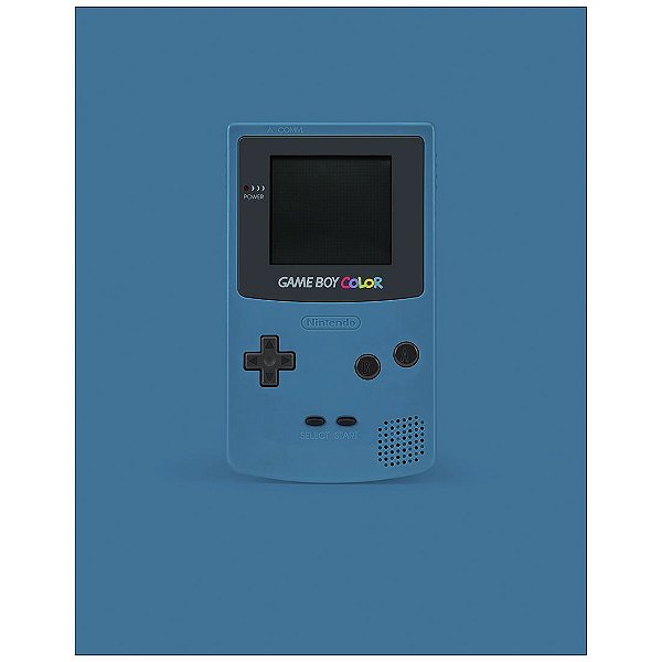 QUADRO DE METAL M - GAME BOY COLOR AZUL