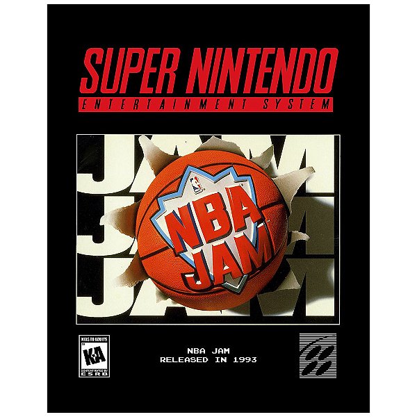 QUADRO DE METAL M - NBA JAM