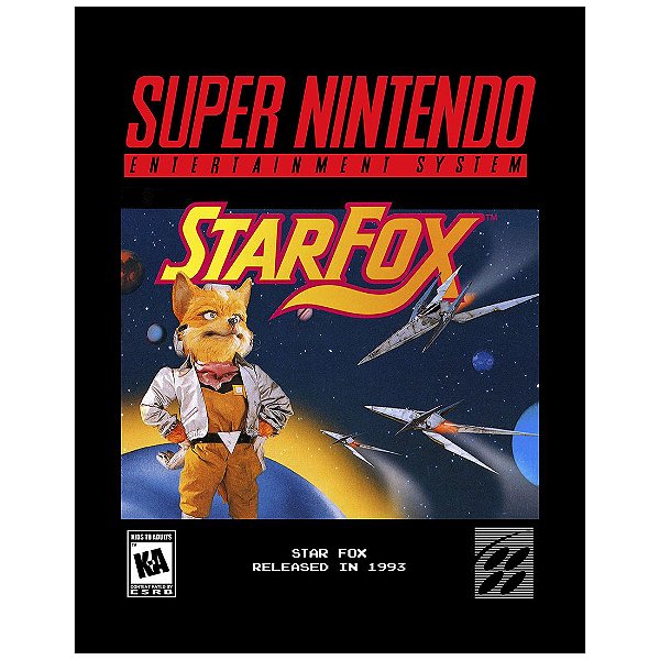 QUADRO DE METAL M - STAR FOX