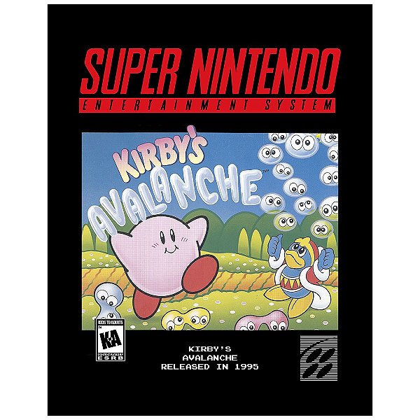 QUADRO DE METAL G - KIRBY'S AVALANCHE