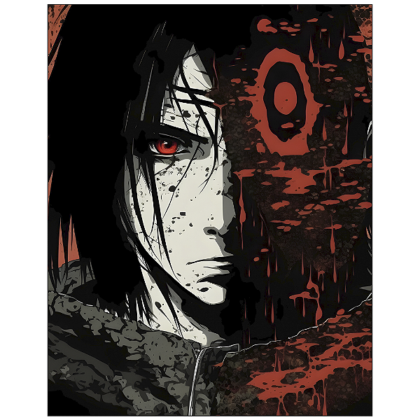 QUADRO DE METAL G - NINJA OBSCURO DA FACE OCULTA