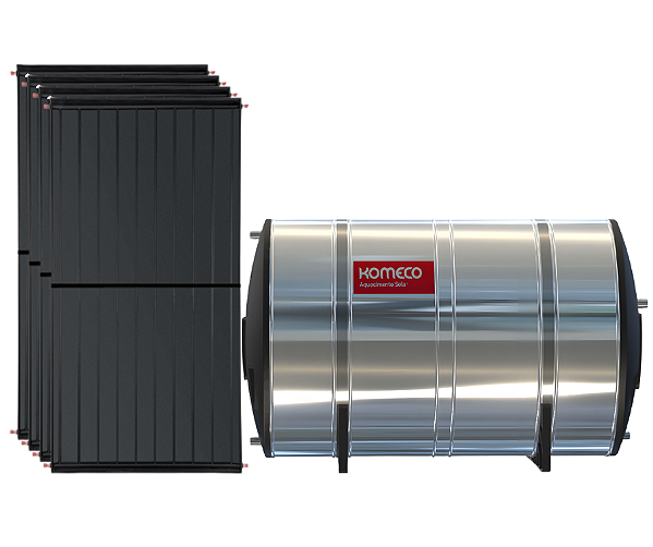 kit Placa Solar Komeco boiler 800l Maxime Aço304 Baixa Pressão