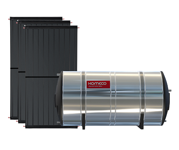 kit Placa Solar Komeco boiler 600l Maxime Aço316 Baixa Pressão