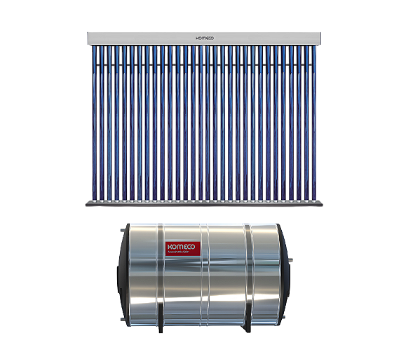 kit Tubo Vácuo Komeco boiler 400l Maxime Aço304 Baixa Pressão