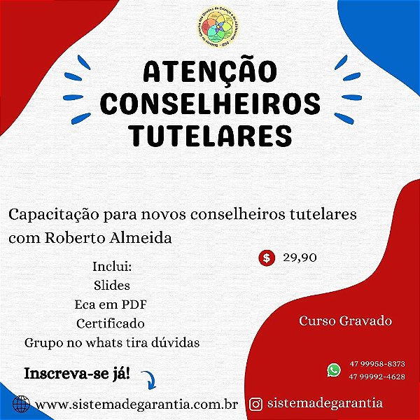 Curso gravado para Conselheiros Tutelares