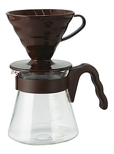 Kit Hario V60 VCSD-02 Marrom