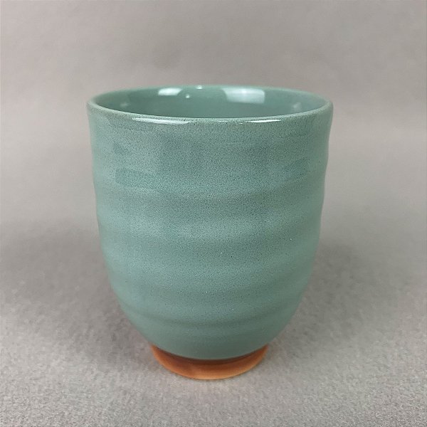 Par de Xícaras Verde Esmeralda Cerâmica Japonesa