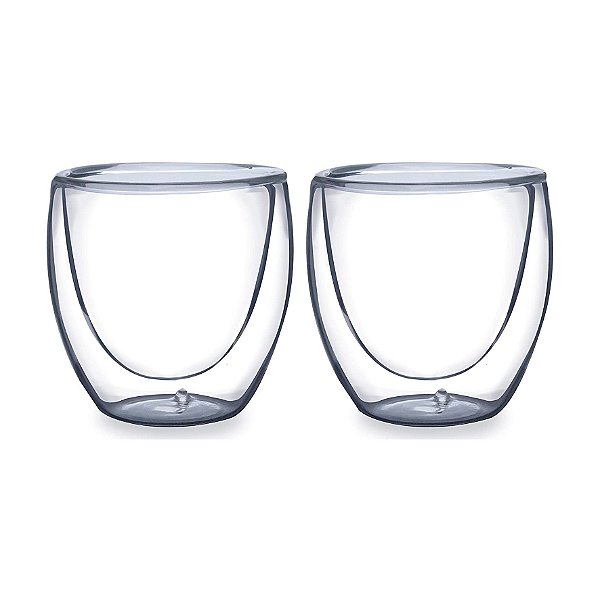 Par de Copos Parede Dupla