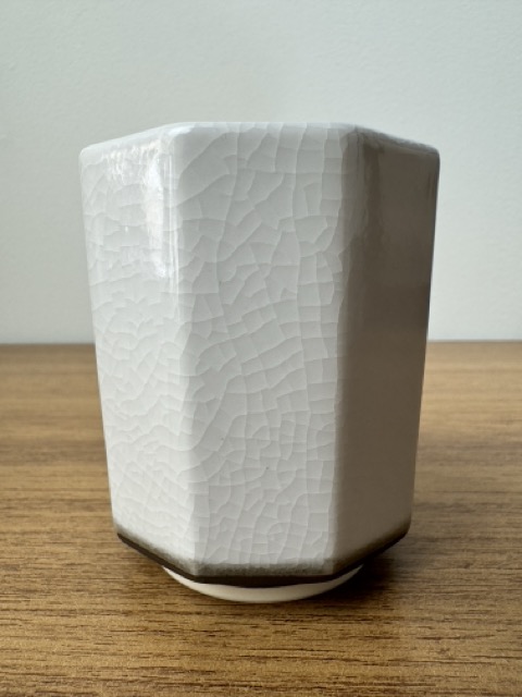 Par de Xícaras Cerâmica Japonesa 9 Faces King Craquelet