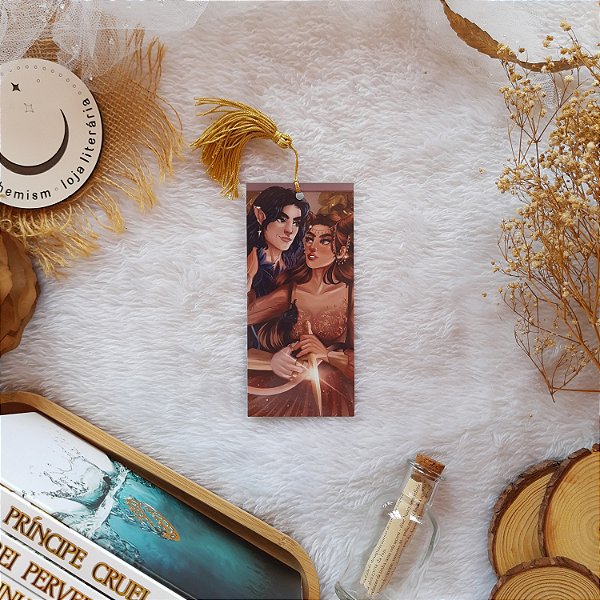 Marcador Grande Rei e Grande Rainha de Elfhame com tassel (Coleção O Príncipe Cruel — TCP)