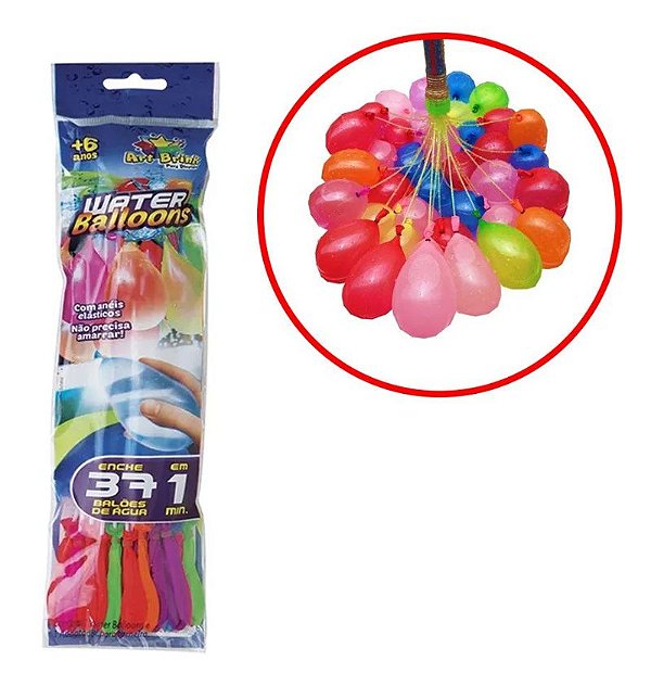 Bexigas de água Water Balloons 37 balões