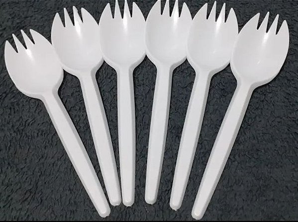 Colharfo Garfolher Pacote Com 50 Unidades Branco
