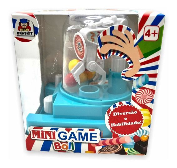 Jogo Mini Game Ball Máquina Com Garra Pega Bolinhas Infantil