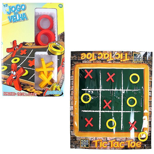 Brinquedo Jogo Da Velha Big Com Tapete/tabuleiro Educativo