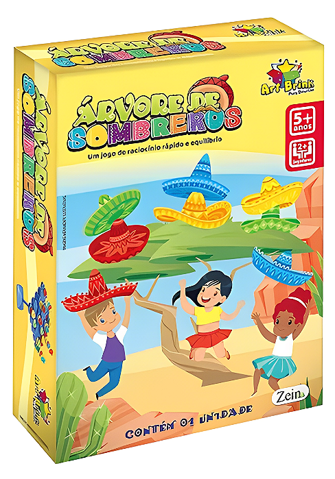 Jogo Equilibrio Árvore De Chapéu Tabuleiro Família Art Brink