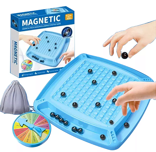 Brinquedo Jogo Magnético Tabuleiro Imã Para Toda A Familia