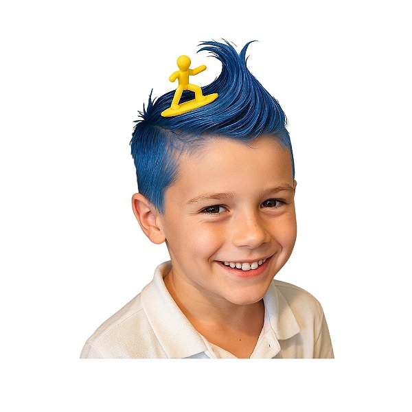 Cabelo Maluco Penteado Criativo Tema Surfista Divertido Festas Escolas Aproveite!