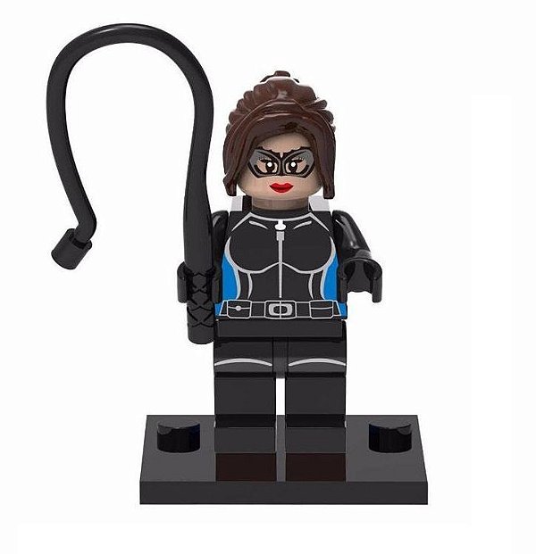 Boneco Mulher Gato Compatível Lego Montar Dc Comics