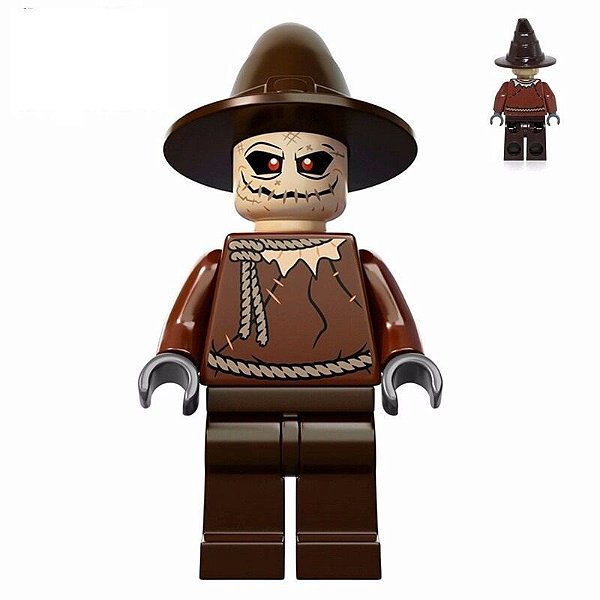 Boneco Espantalho Compatível Lego Montar Dc Comics