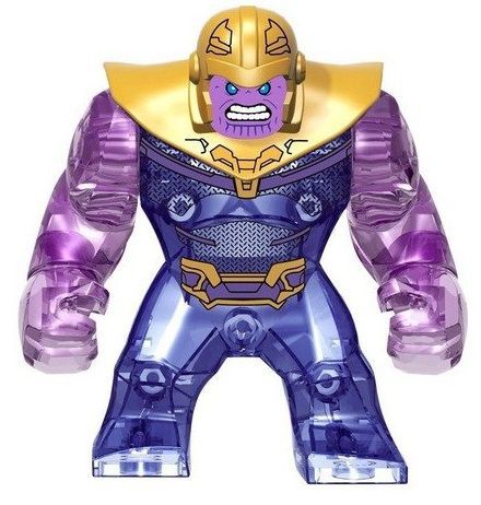 Boneco Thanos roxo  Compatível Lego Montar Marvel