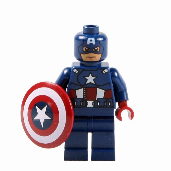 Boneco Capitao America Compatível Lego Montar Marvel