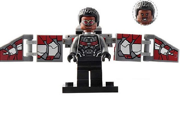 Boneco Falcão Compatível Lego Montar Marvel