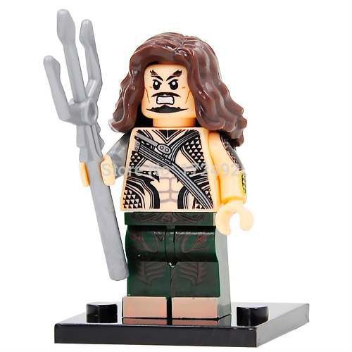 Boneco Aquaman Filme Compatível Lego Montar Dc Comics