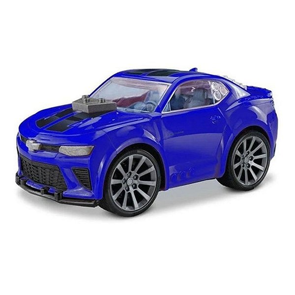 Brinquedo De Montar Carrinho Camaro Azul Sem Limites Roma