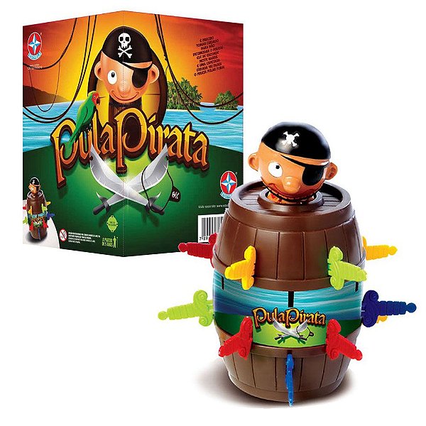 Jogo Pula Pirata Divertido Infantil Original Coleção Estrela