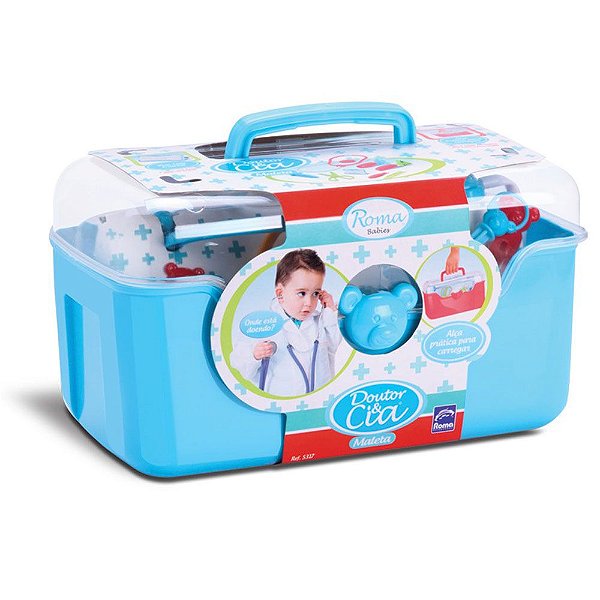Maletinha De Brinquedo Médica Azul Coleção Doutor e Cia