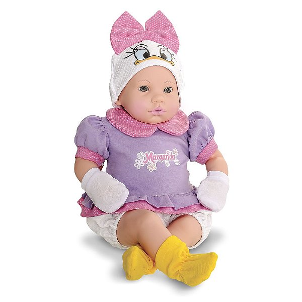 Boneca Disney Margarida Recém Nascida 48 Cm Com Certidão