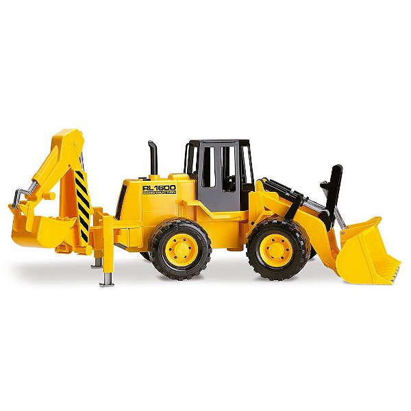Trator Retroescavadeira De Brinquedo Infantil Coleção Silmar