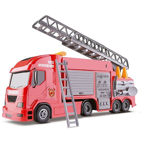 Caminhão Infantil Bombeiro Pollux Coleção Silmar Brinquedos