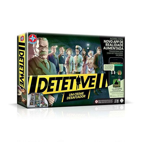 Jogo Tabuleiro Detetive Com Aplicativo Realidade Aumentada