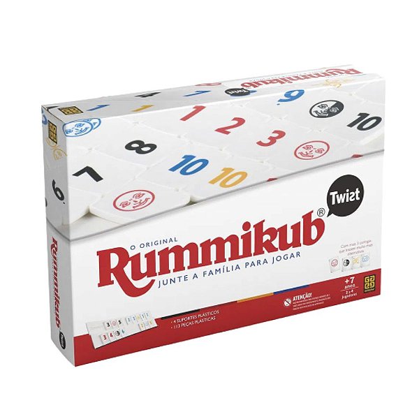 Jogo De Tabuleiro Rummikub Twist Coleção Clássicos Grow