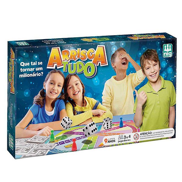 Jogo Tabuleiro Infantil Arrisca Tudo Coleção Brinquedo Nig