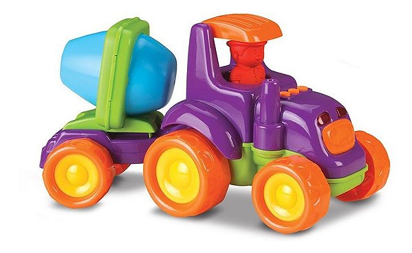 Carrinho Trator Infantil Baby Truck Com Som E Luz Roma
