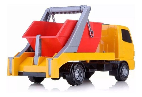 Caminhão Urban Tira Entulho Amarelo Com Caçamba Articulado