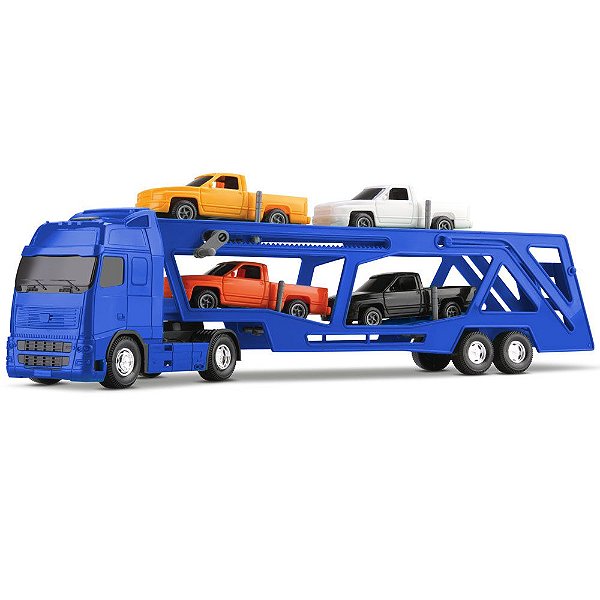 Caminhão Infantil Voyager Azul Cegonheira Roma Brinquedos