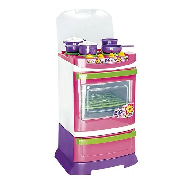 Cozinha Big Chef Infantil Fogãozinho Panelinha Poliplac